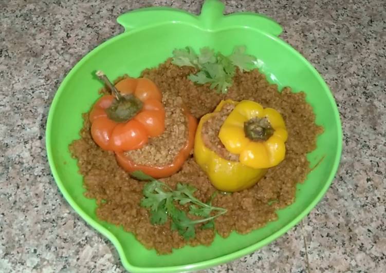Step-by-Step Guide to Prepare Any-night-of-the-week Achari shimla mirch keema - capsicum with beef mince