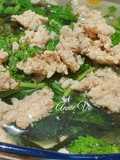 Canh tần ô rong biển nấu thịt