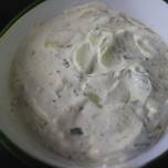 Pepino con yogurt griego