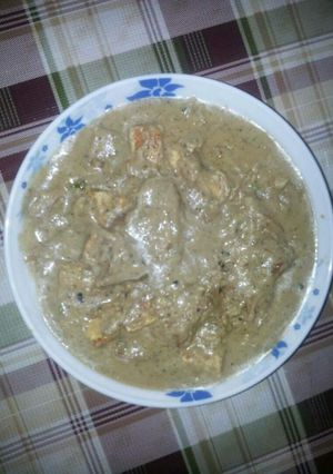 A picture of Muglai  Paneer with Black Pepper.