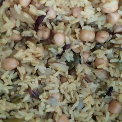 A picture of Chana pulao- lunch box recipe.