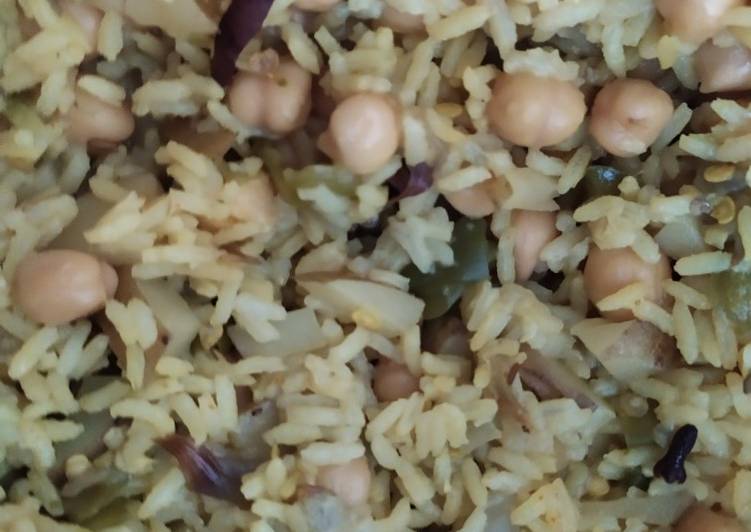 How to Prepare Super Quick Homemade Chana pulao- lunch box recipe