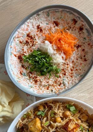 A picture of Gajar Muli ka Raita.