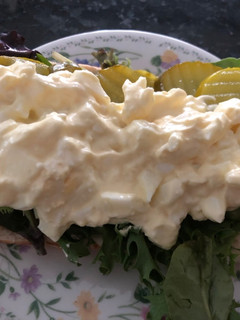 A picture of Creamy egg salad.