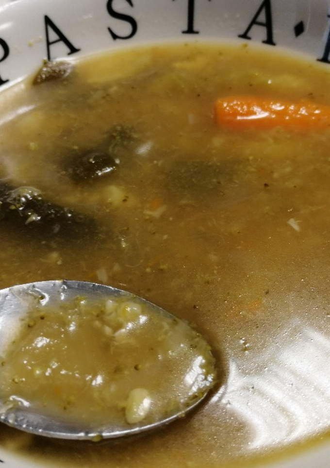 Una foto de Caldo de verduras con miso