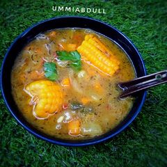 A picture of Veggie soup.