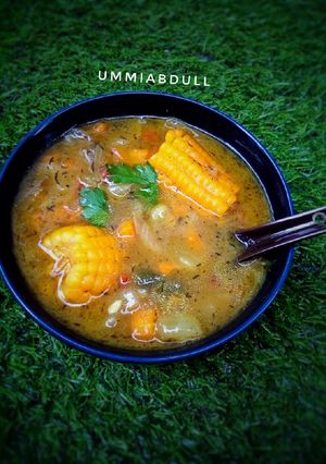 A picture of Veggie soup.