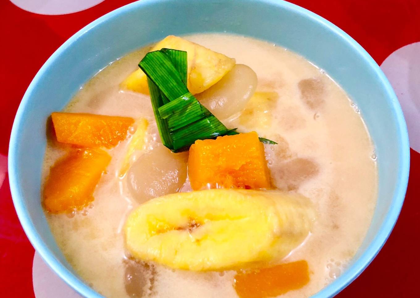 Kolak pisang,kolang-kaling & labu