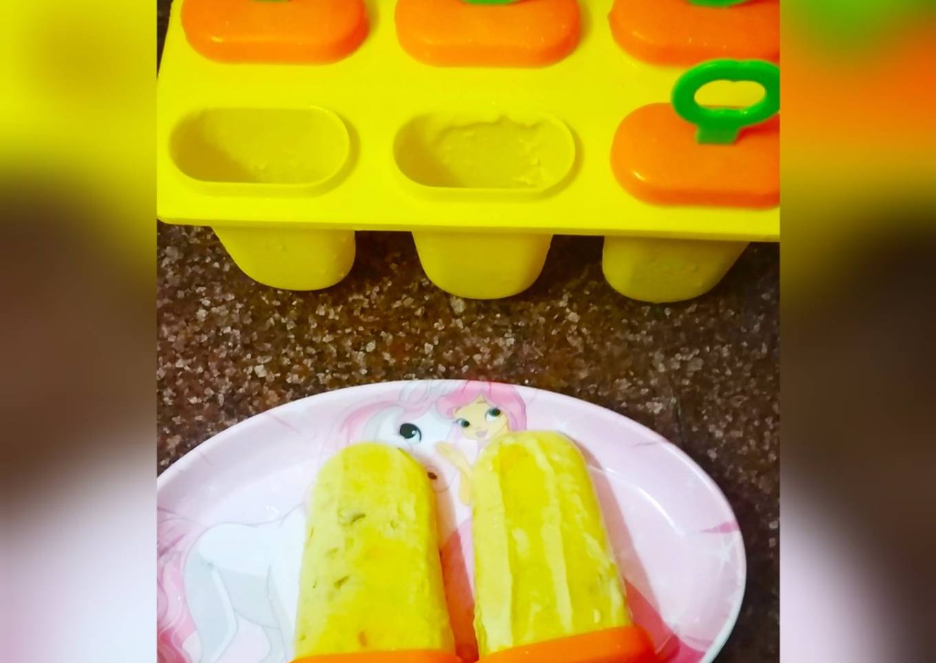Mango badam kulfi..