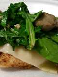 Mushroom Garlic Chicken with Arugula