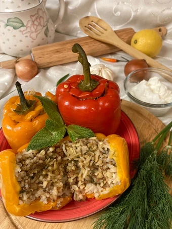 Cara Mudah Membuat Resep Nasi Bungkus Paprika ala Turki/Biber Dolması/Stuffed Bell Pepper Anti Ribet, Lezat Sekali