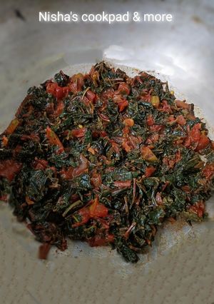 A picture of Lal saag sabji.