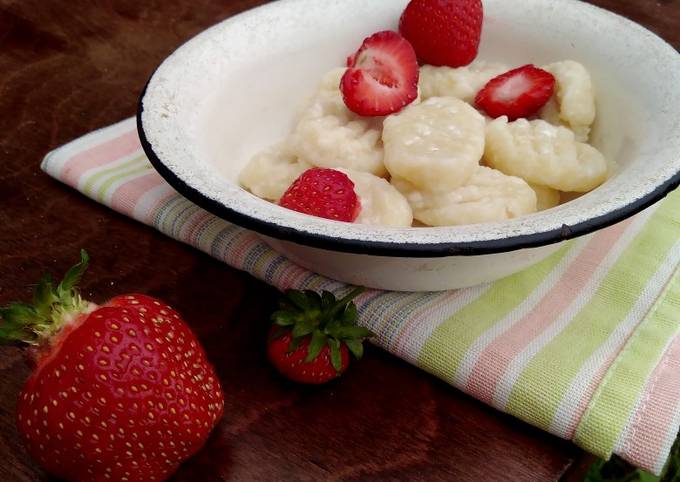 Ленивые вареники или творожные галушки