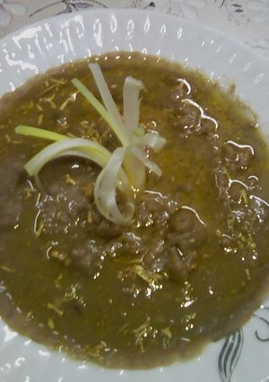 A picture of Foul Medames in a Pressure Cooker.