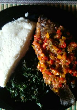 A picture of Sweet and sour fish #localsoulfoodchallenge.