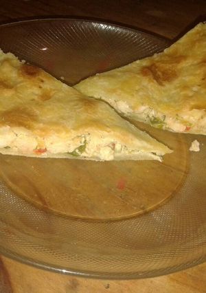 Una foto de Tarta de pollo con masa brisse