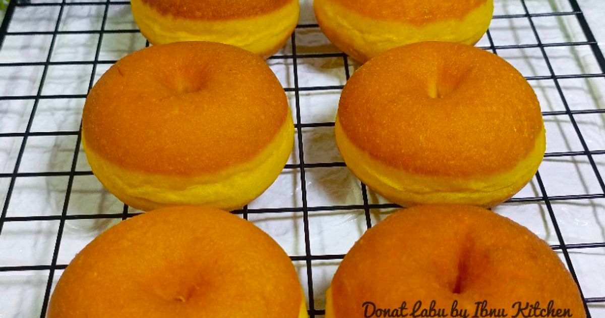 Donat Labu Kuning Super Lembut Tanpa Degasing