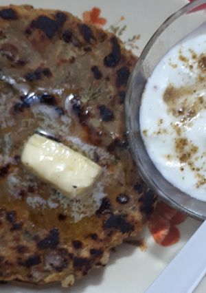 A picture of Achari paratha coins.