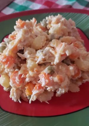 Una foto de Ensalada de gallina, Navidad venezolana