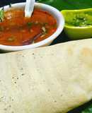 Dosa sambhar chutney