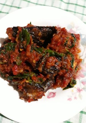 Foto resep Ikan tuna asap sambal bajak