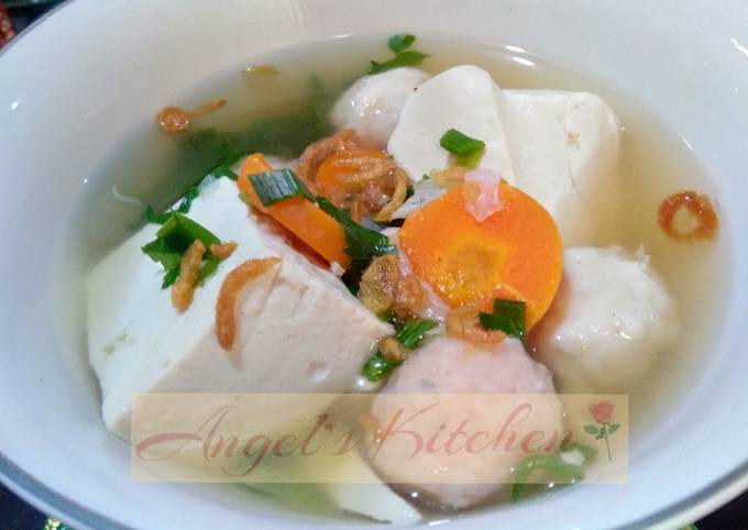 Resep Sop Tahu Baso Simpel Oleh Angels Kitchen Cookpad