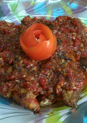 Foto resep Ikan panggang rujak