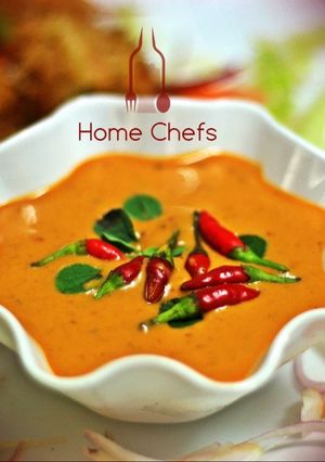 A picture of Roasted Bell pepper Mayonnaise Dip.