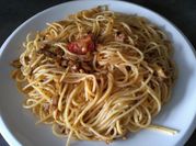 A picture of sardine pasta