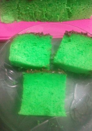 Foto resep Brownis kukus pandan