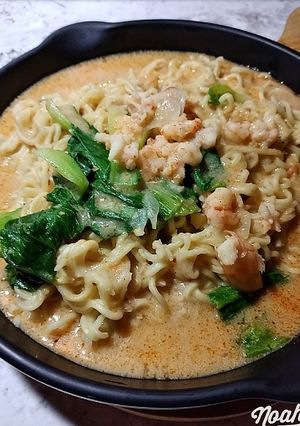 Foto resep Mi Celor ala 'mie sedap white curry'
