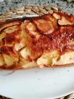 Una foto de Bizcocho de manzana y yogurt