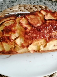 Una foto de Bizcocho de manzana y yogurt