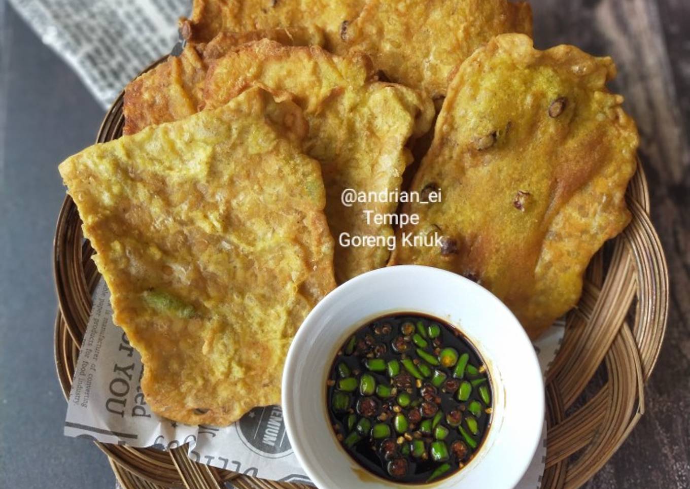 Tempe Kriuk Sambal Kecap