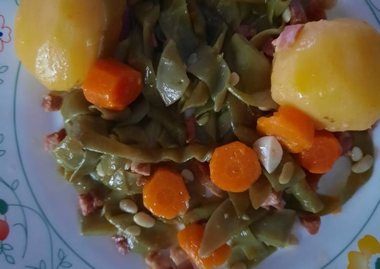 Judías verdes con Jamón
