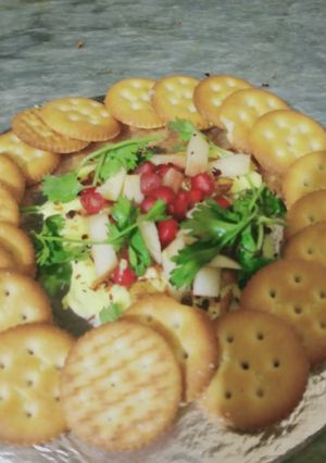 A picture of Chili garlic apple butter board.