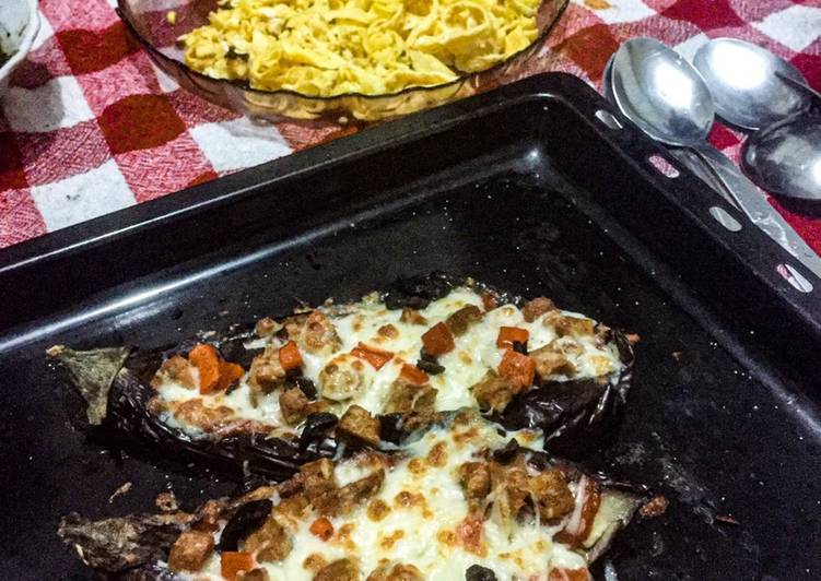Pizza Aubergine / pizza terong / pizza sehat