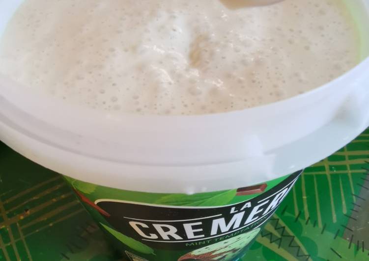 Cara Mudah Memasak Ice cream susu kurma yang Cepat