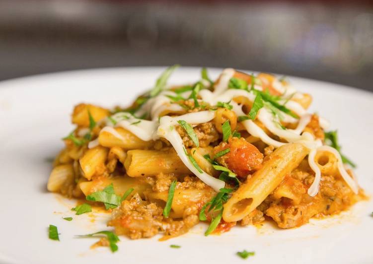 Pasta with ground beef |  One-Pot Pasta