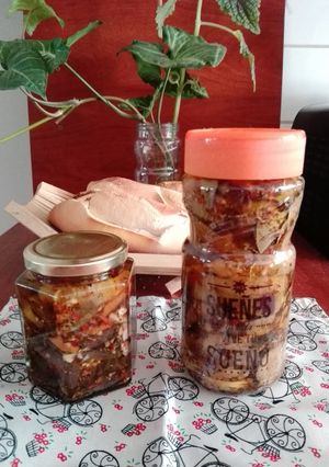 Una foto de Berenjenas al escabeche