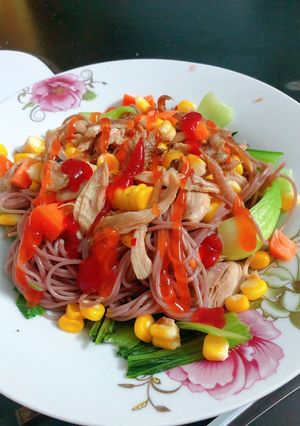 Hình của món Bún gạo lứt ăn kiêng.