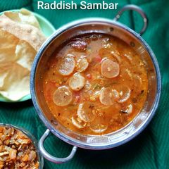 A picture of Raddish Sambar.