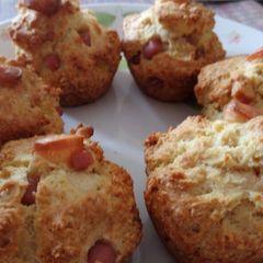 Ham and smoked mozzarella scones A picture of Ham and smoked mozzarella scones.