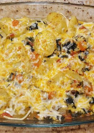 Una foto de Gratinado de verduras