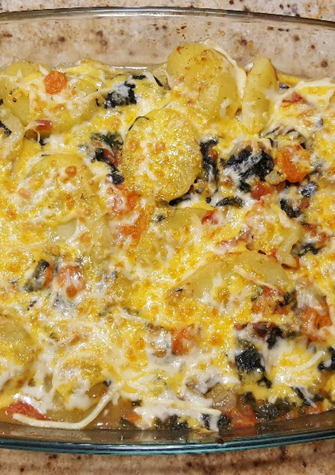 Una foto de Gratinado de verduras