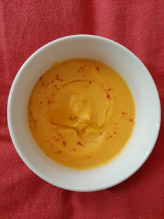 Una foto de Crema de zapallo