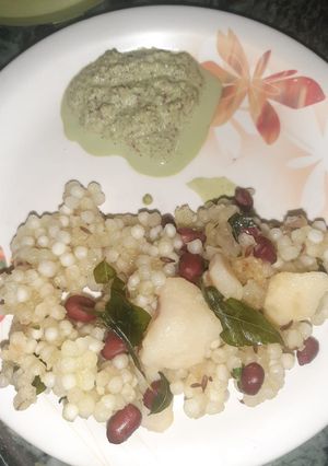 साबूदाना का खिचड़ी (sabudane ki khichdi recipe in Hindi) रेसिपी मुख्य फोटो