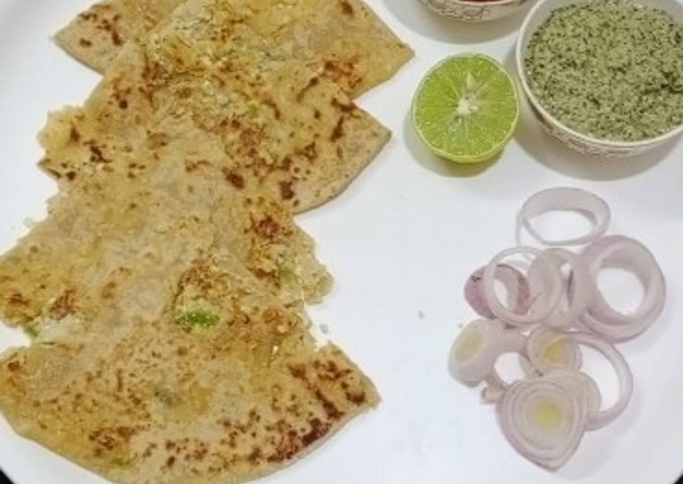 Gobhi paneer cheese paratha
