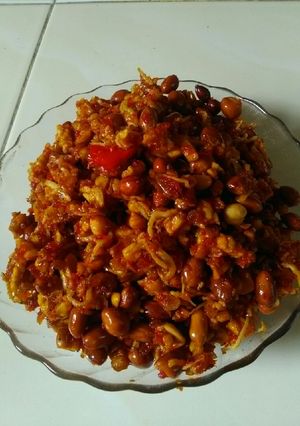 Foto resep Sambel teri kacang tempe