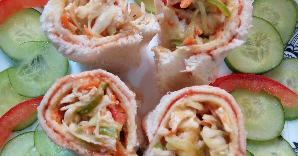 Mayo veg Roll.. Recipe by anmol ijaz Cookpad